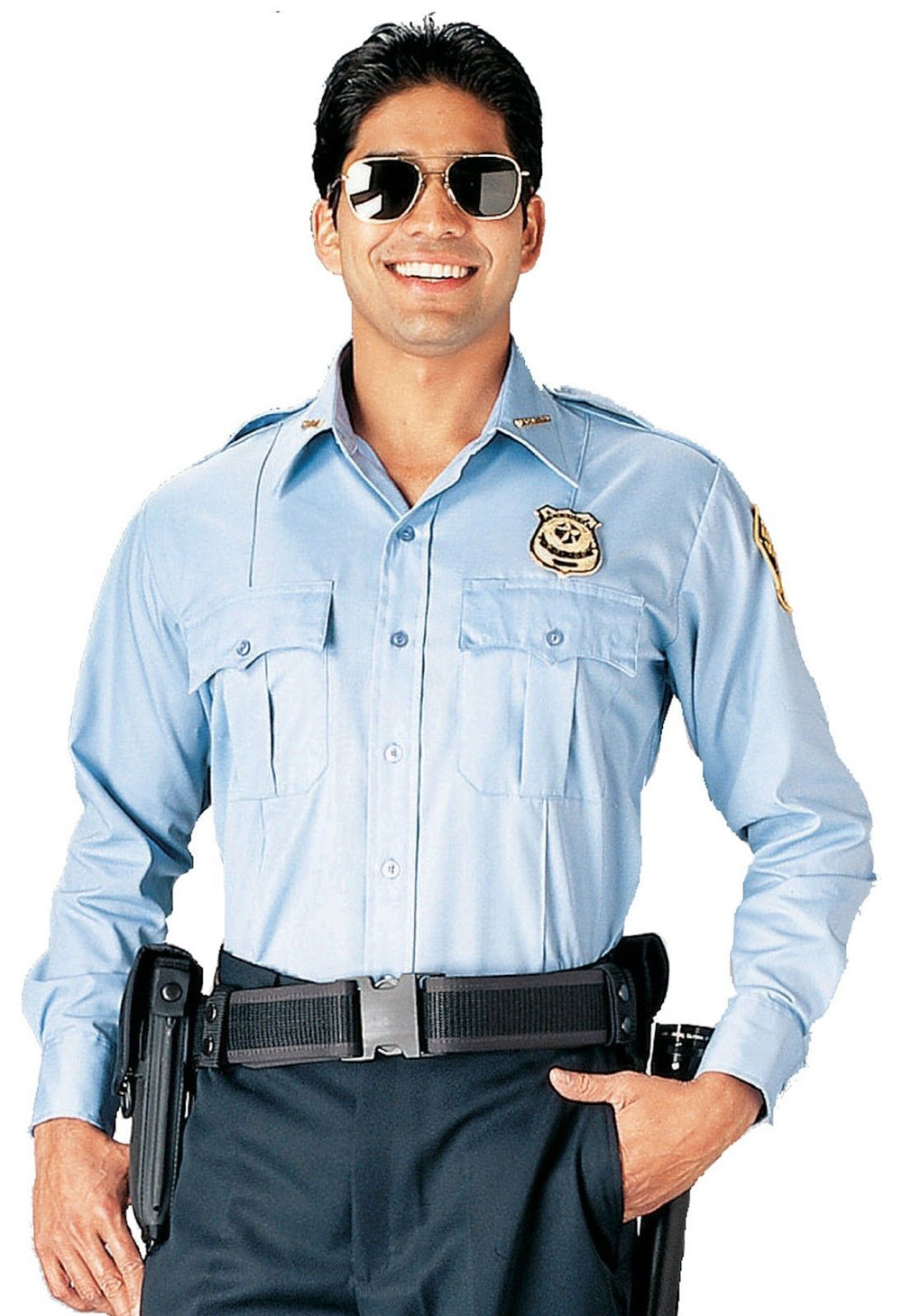 Police-&-Security-Uniform-Shirt-Light-White